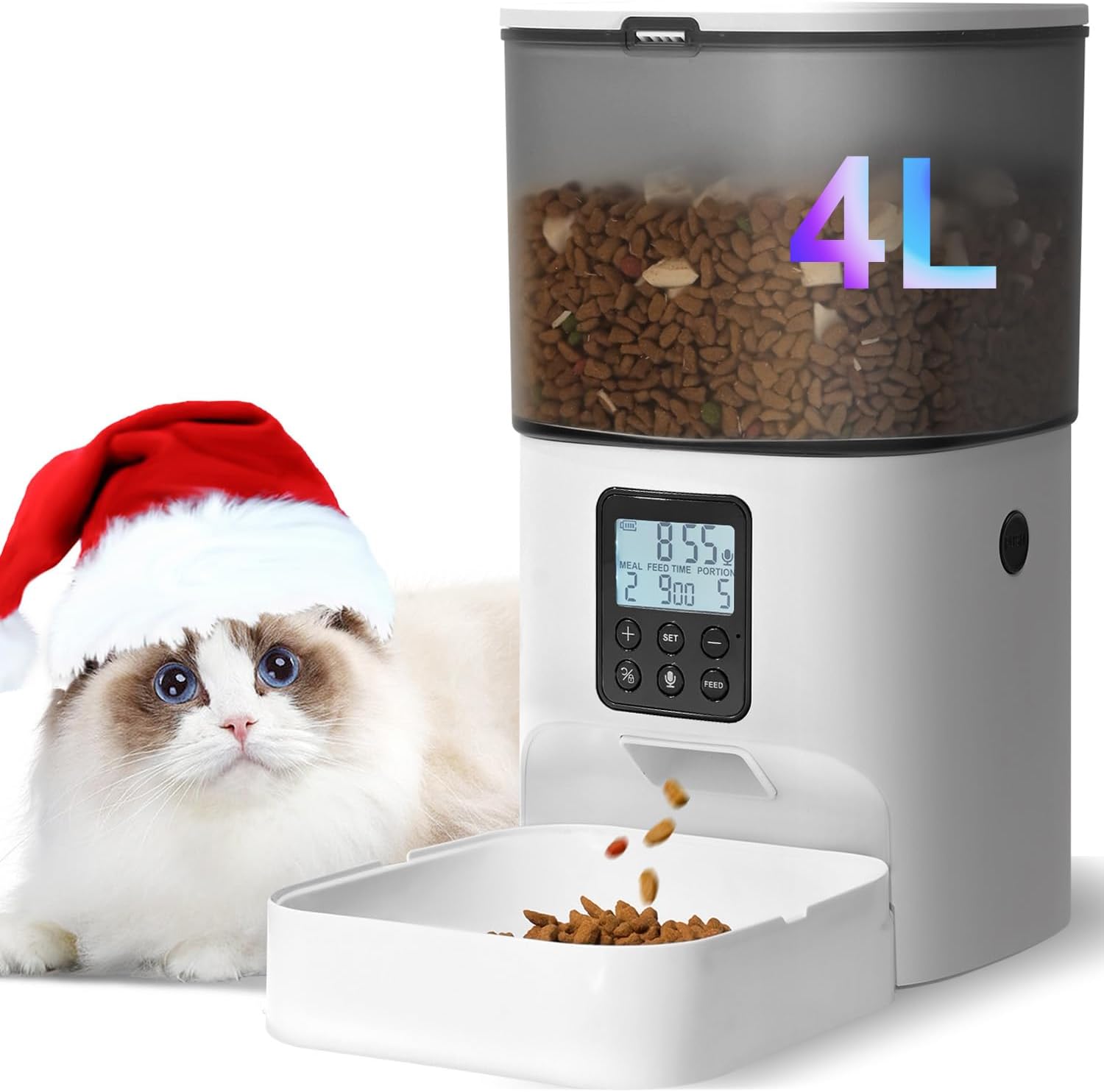 Automatic Feeder, 4 L, with Voice Recorder