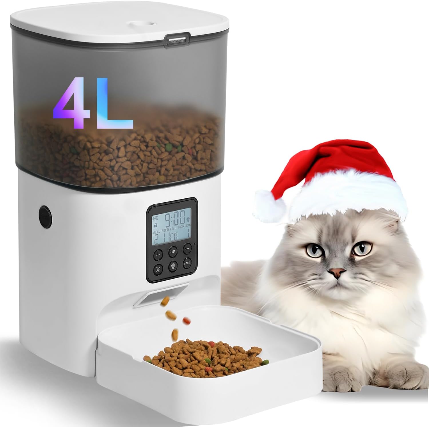 Automatic Feeder, 4 L, with Voice Recorder