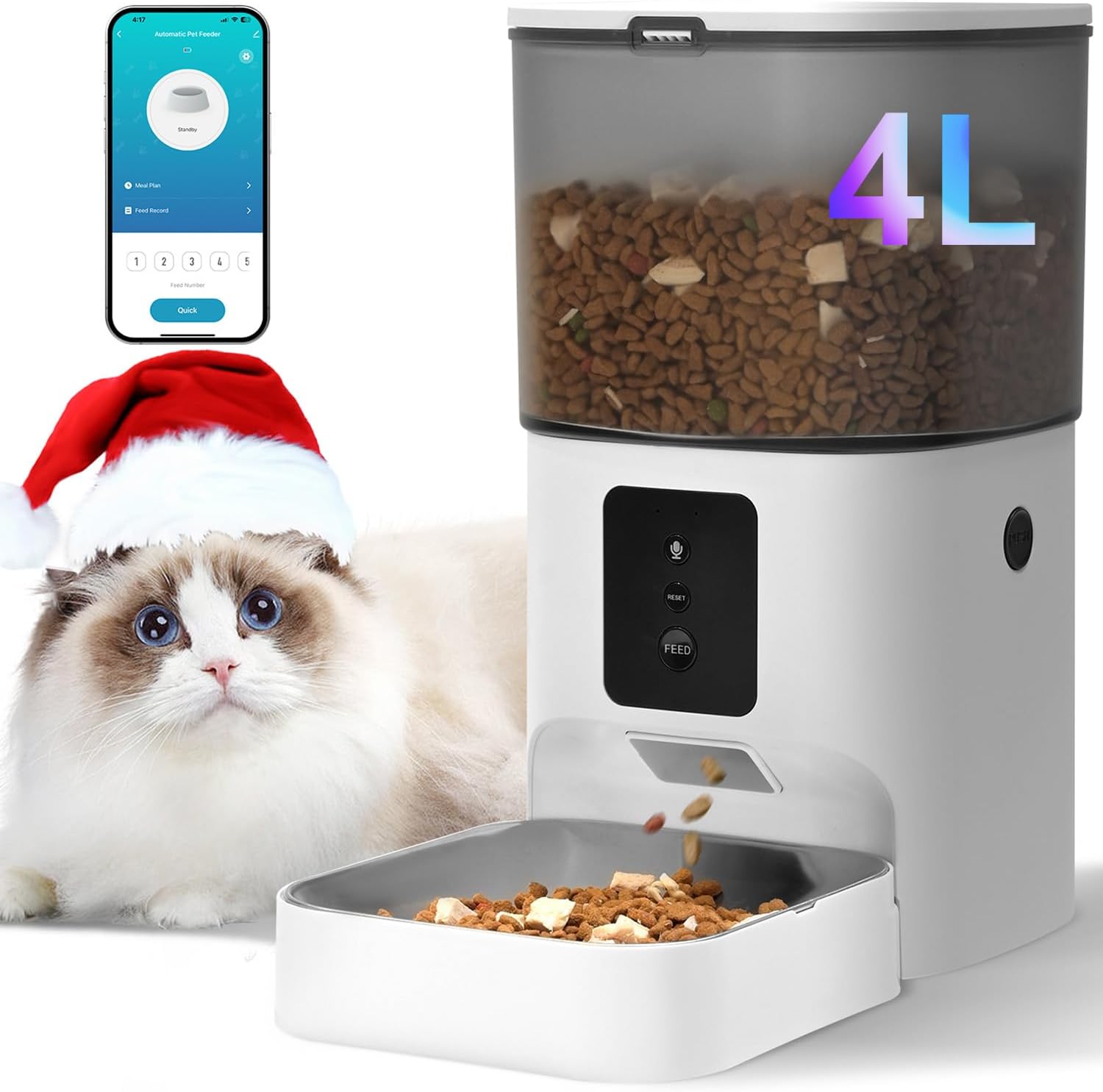 Automatic Feeder, 4 L, with Voice Recorder