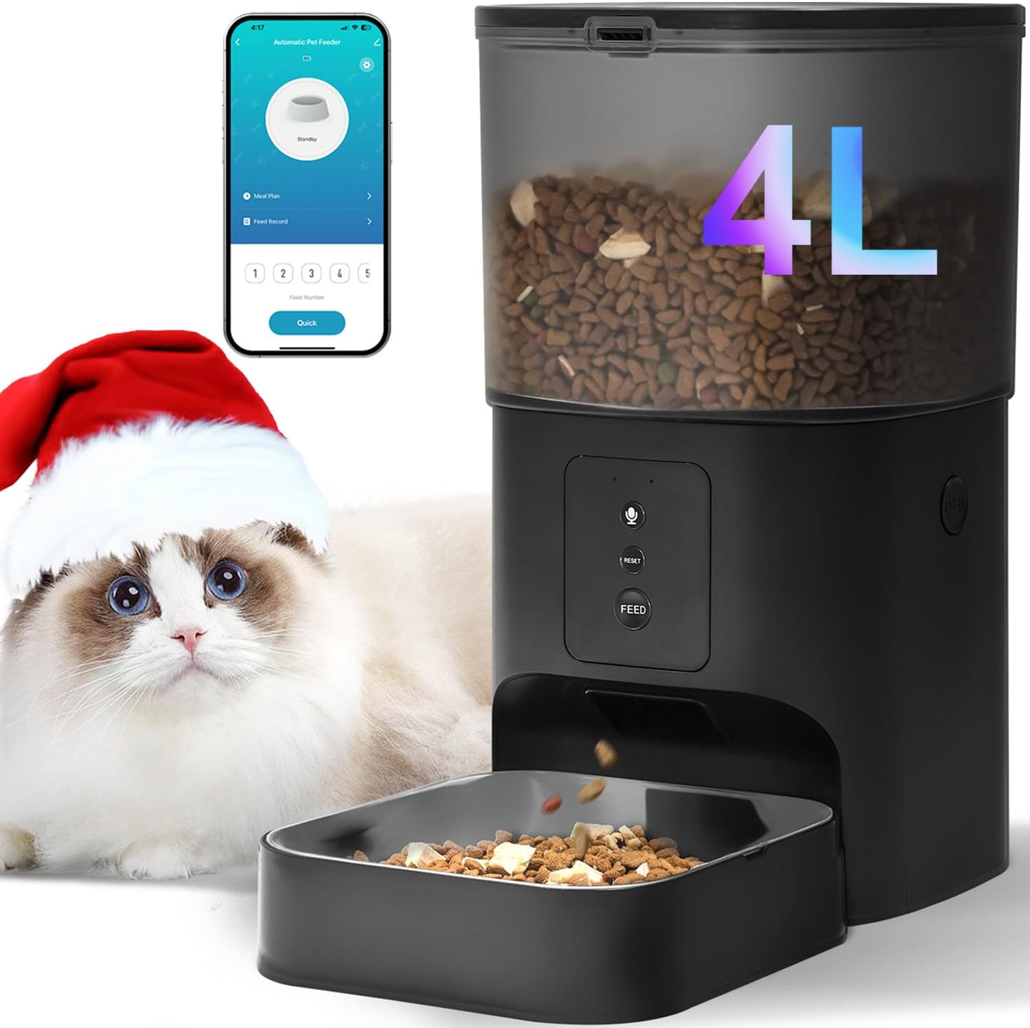 Automatic Feeder, 4 L, with Voice Recorder