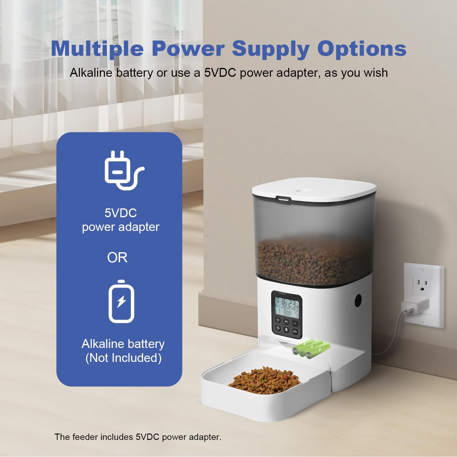 Automatic Feeder, 4 L, with Voice Recorder