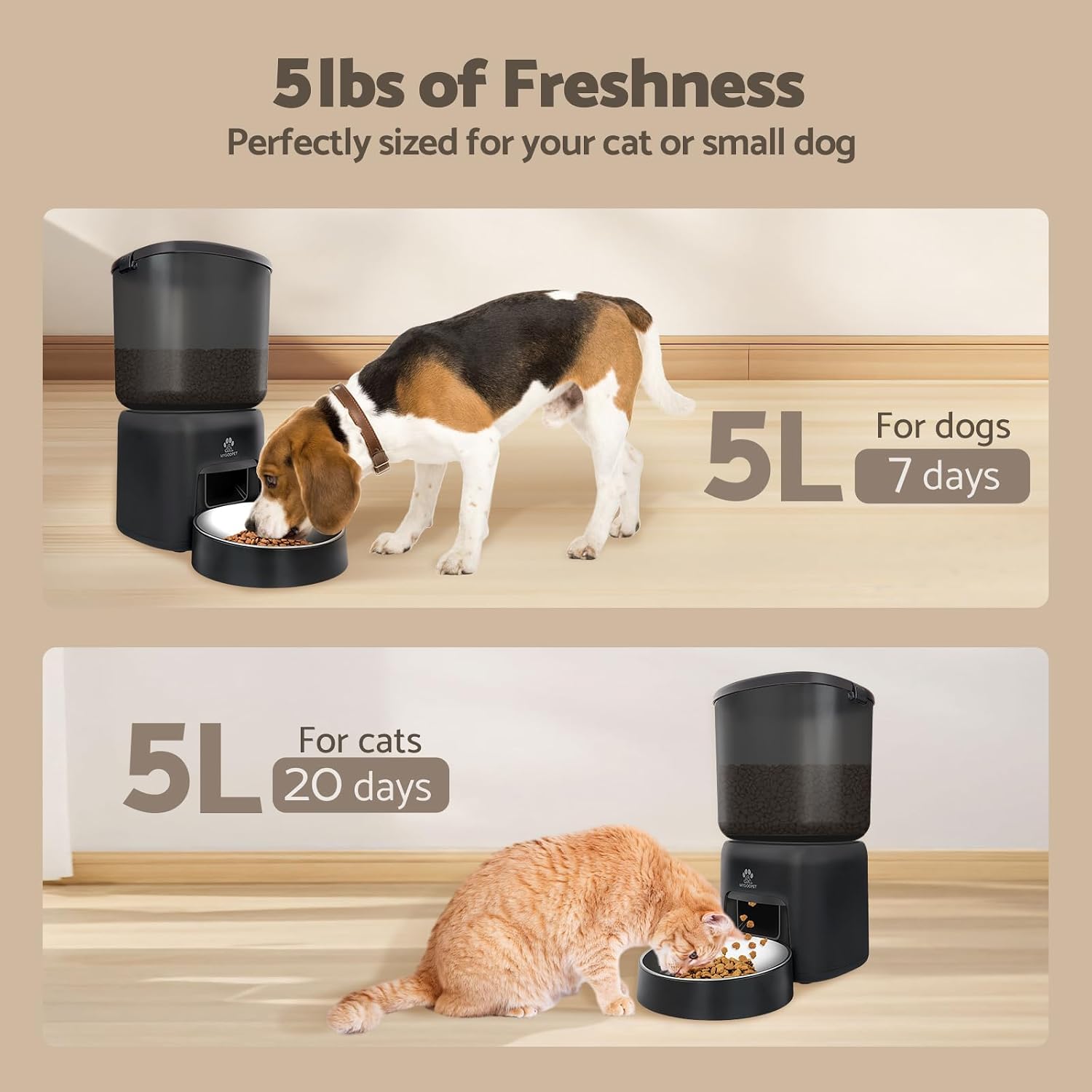 Automatic Feeder, 5 L, App Controlled