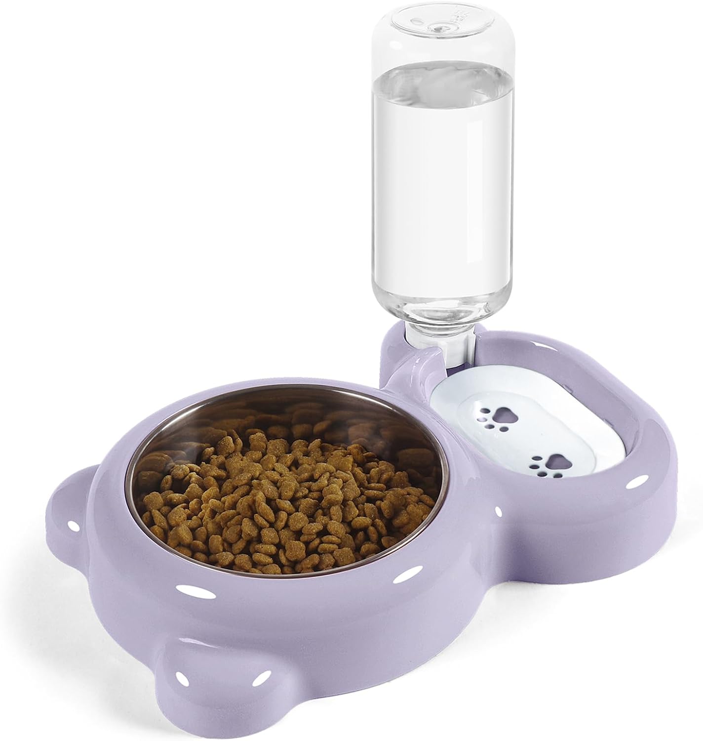 Bowl Set with Water Dispenser, Green