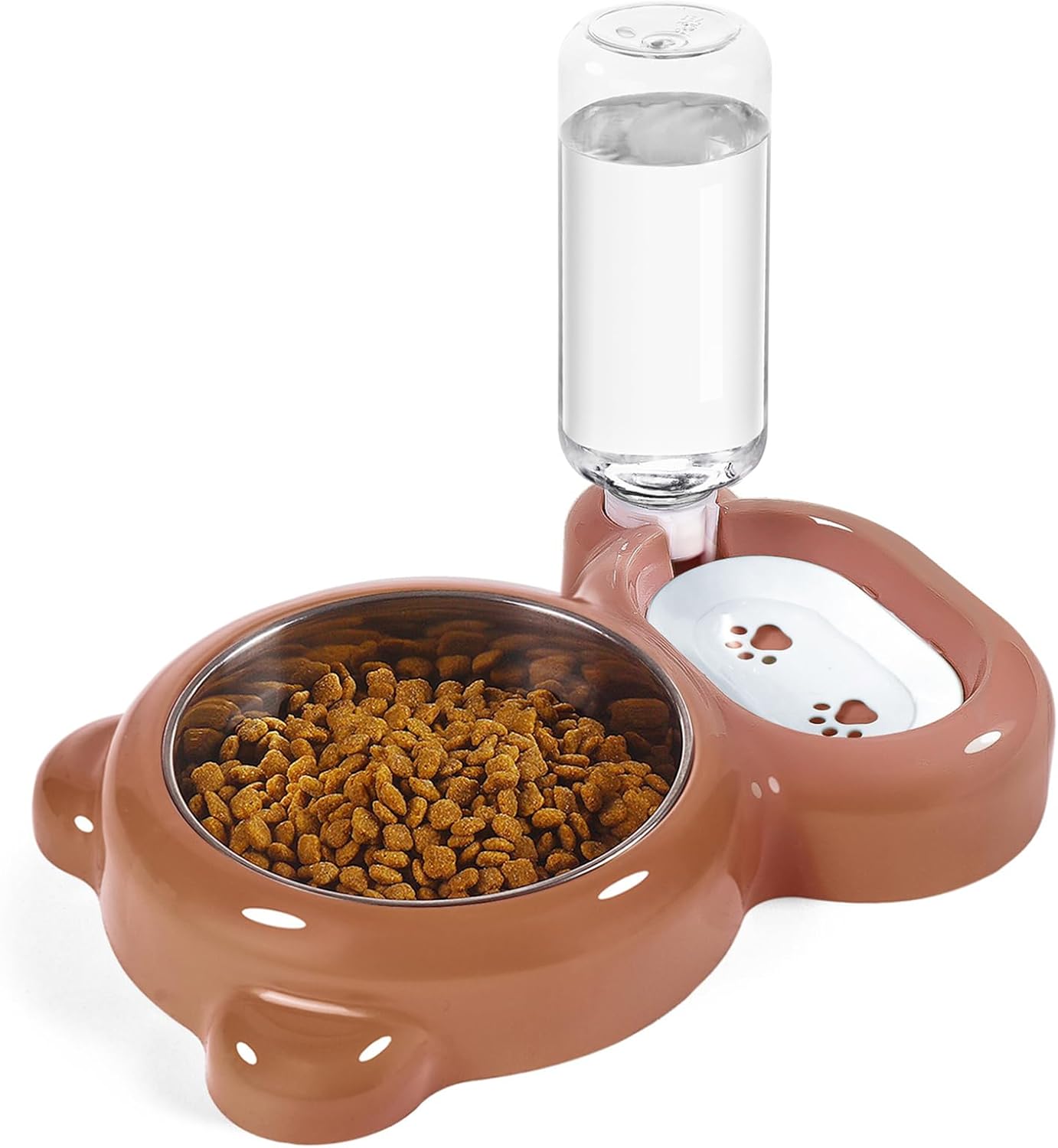 Bowl Set with Water Dispenser, Green