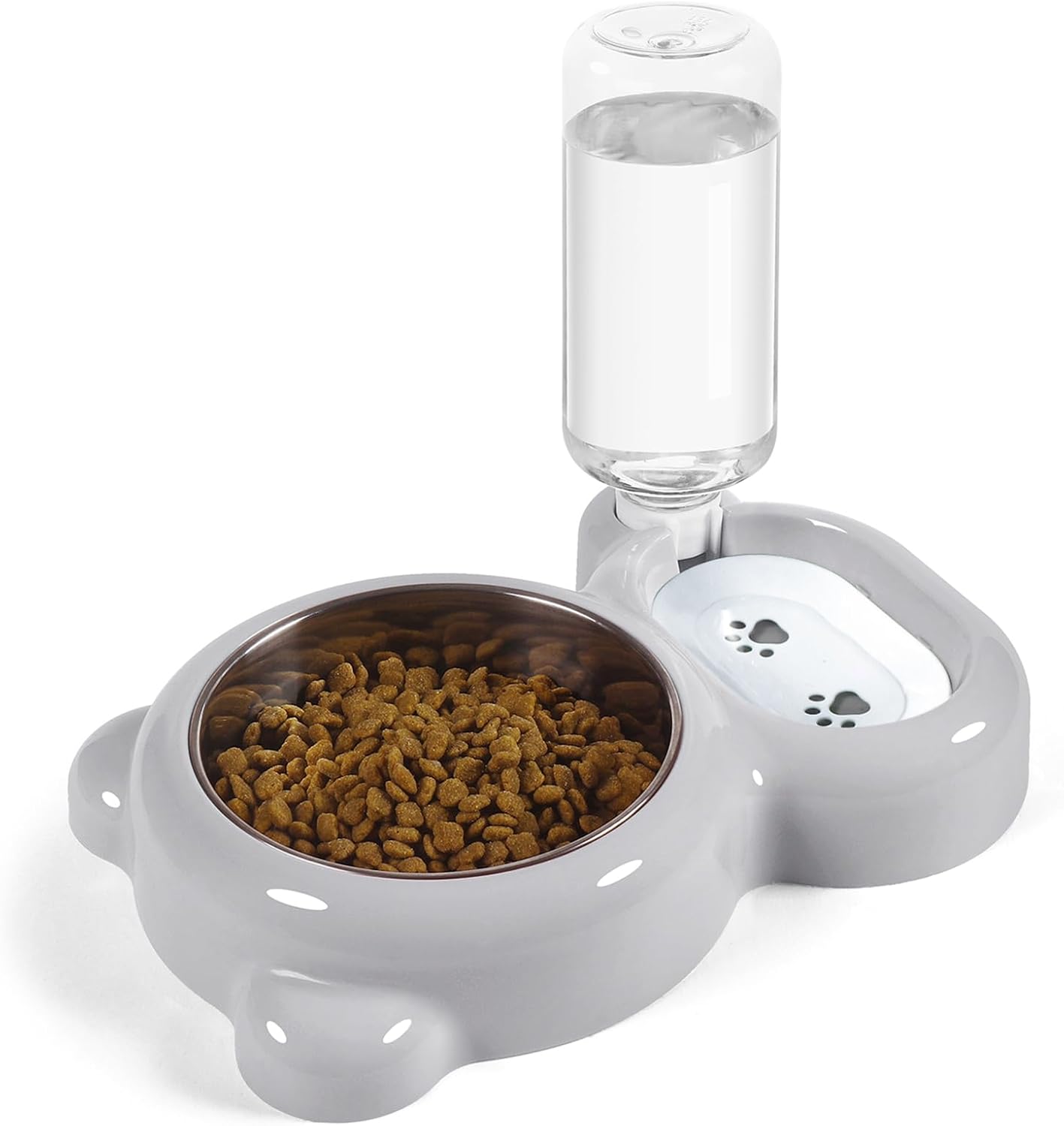 Bowl Set with Water Dispenser, Green