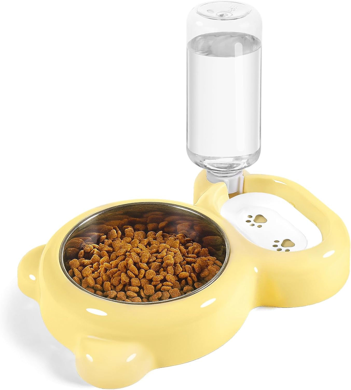 Bowl Set with Water Dispenser, Green