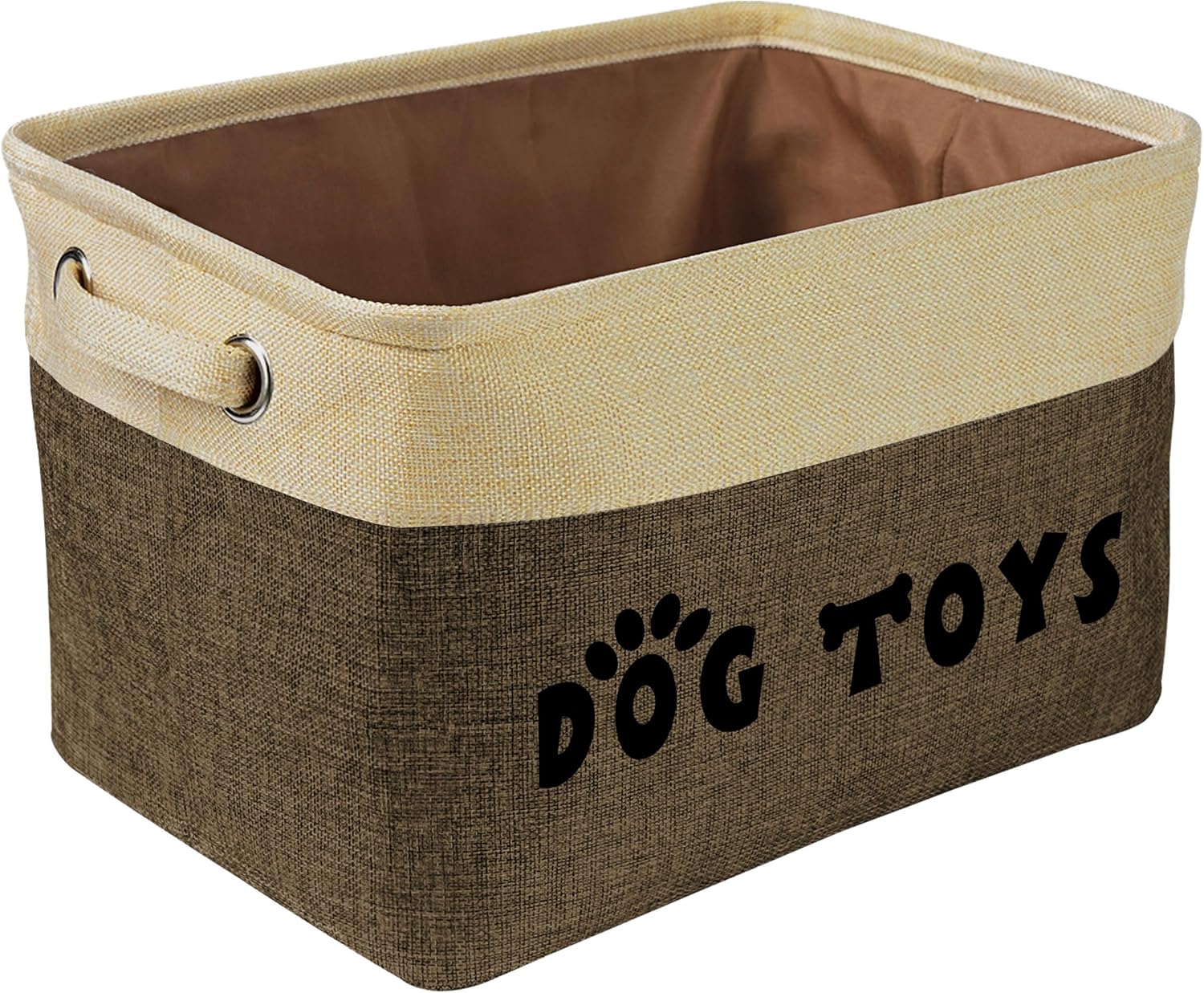 Collapsible Dog Toy Basket, 15 x 11 x 9 inch