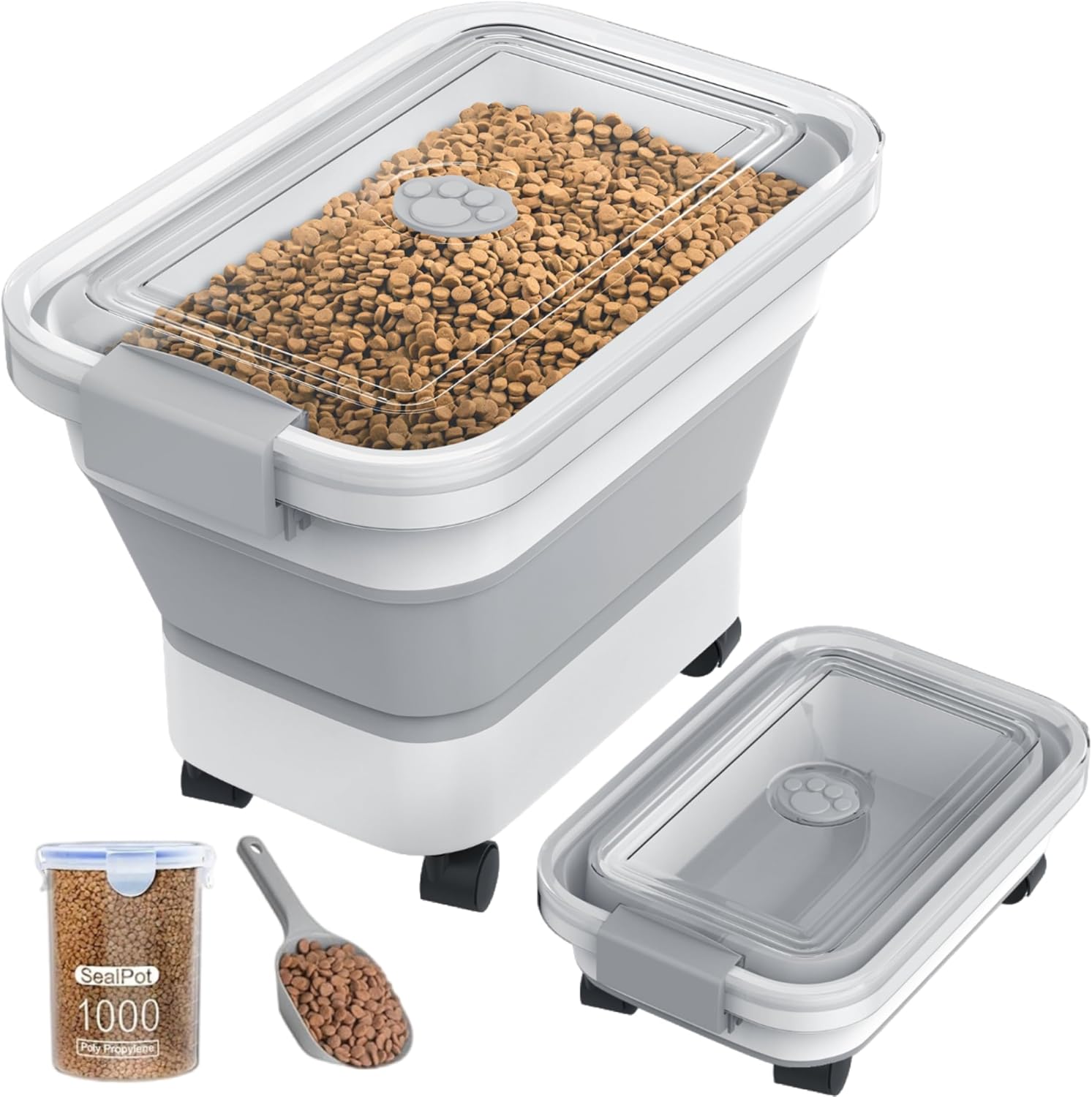 Collapsible Pet Food Container, 20–23 lb