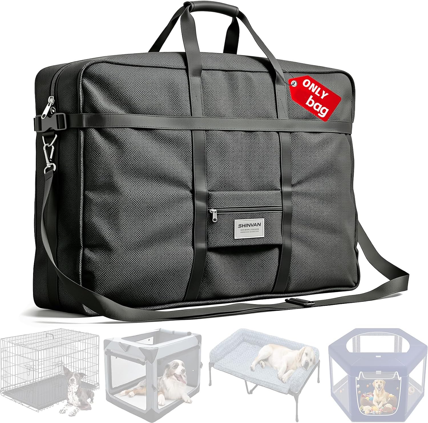 Crate Carry Bag for 54 inch Crates, Waterproof
