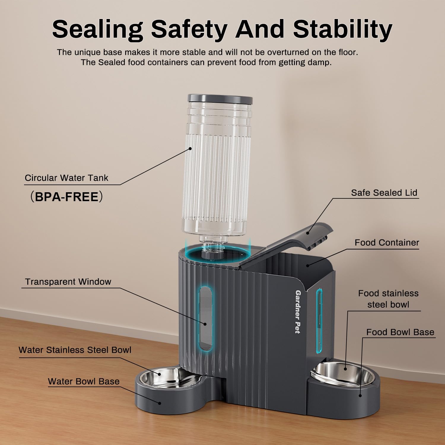 Gravity Feeder and Waterer Set, 0.8 Gallon Each