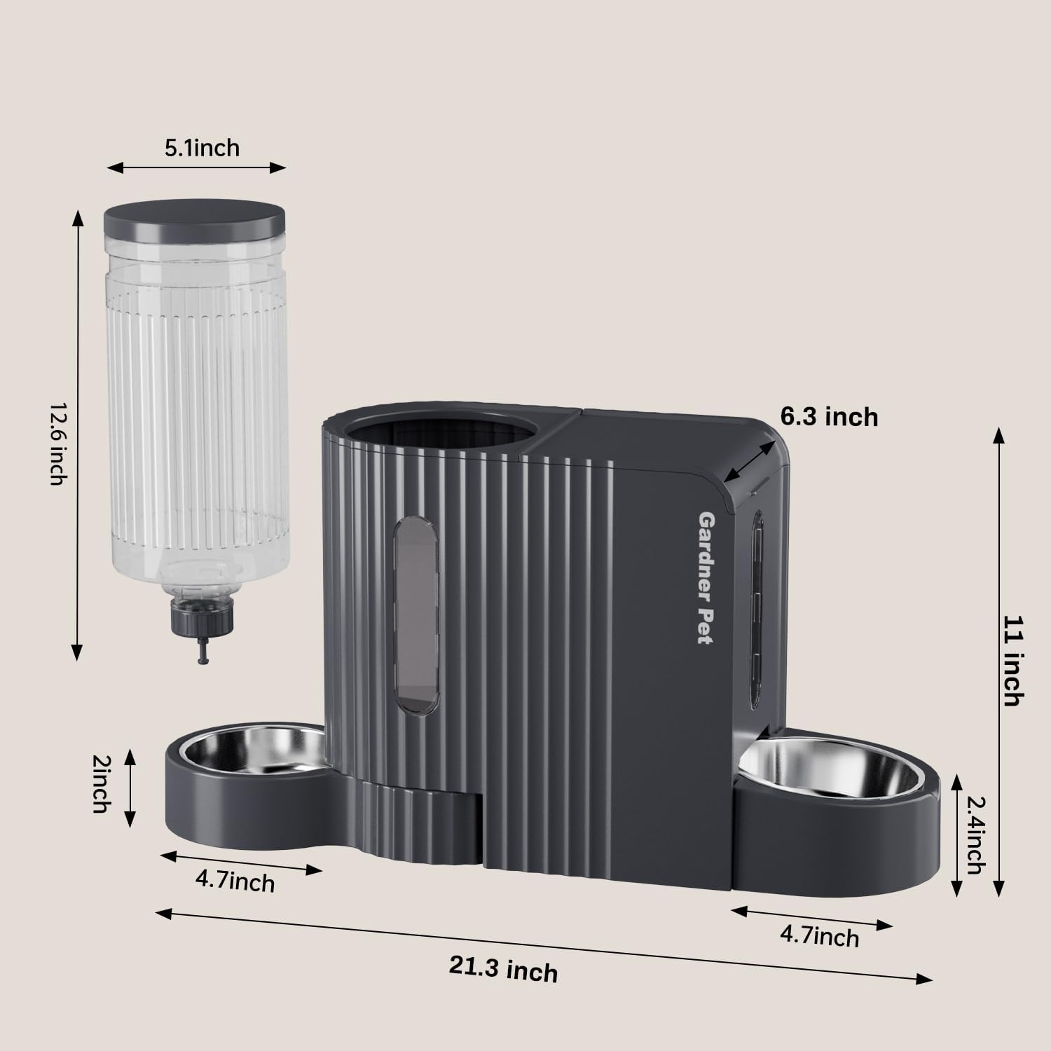 Gravity Feeder and Waterer Set, 0.8 Gallon Each