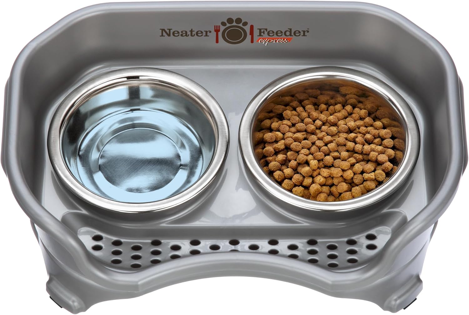 Mess-Proof Raised Bowl Station for Small Breeds