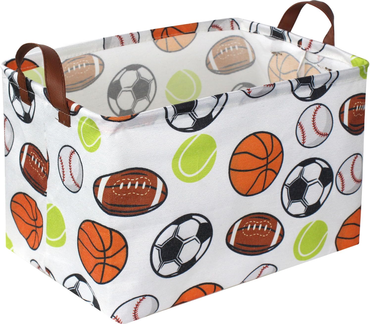 Rectangular Storage Basket with Handles, Paw Print