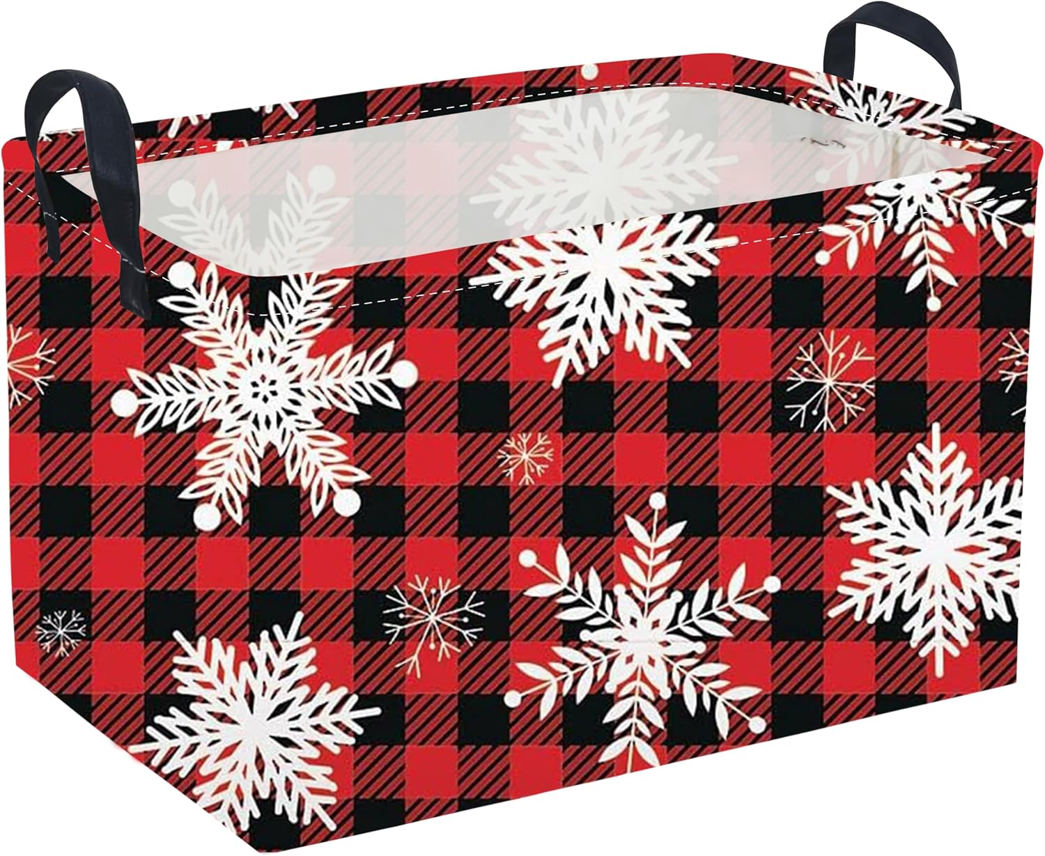 Rectangular Storage Basket with Handles, Paw Print