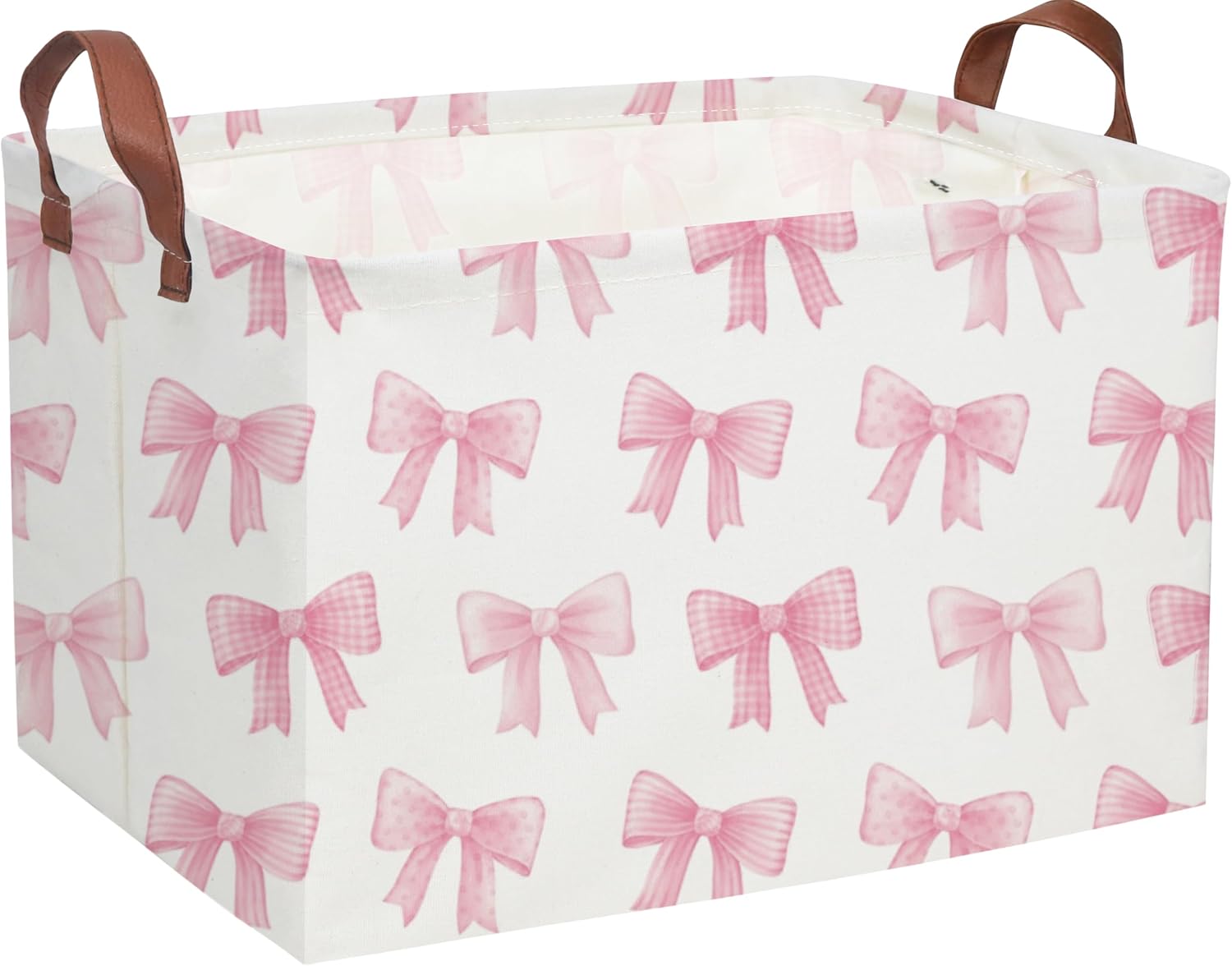 Rectangular Storage Basket with Handles, Paw Print