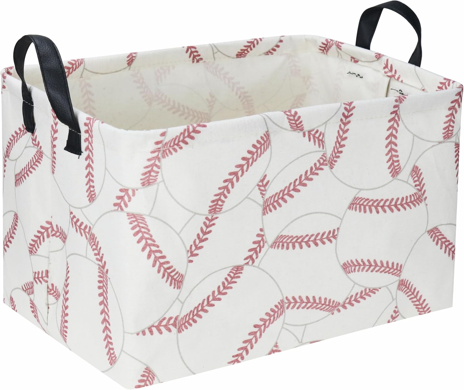 Rectangular Storage Basket with Handles, Paw Print