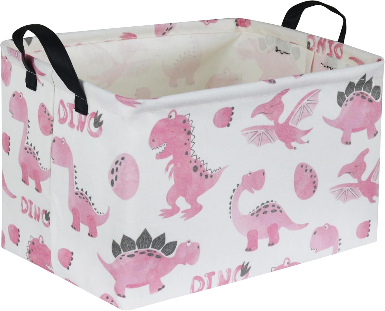 Rectangular Storage Basket with Handles, Paw Print