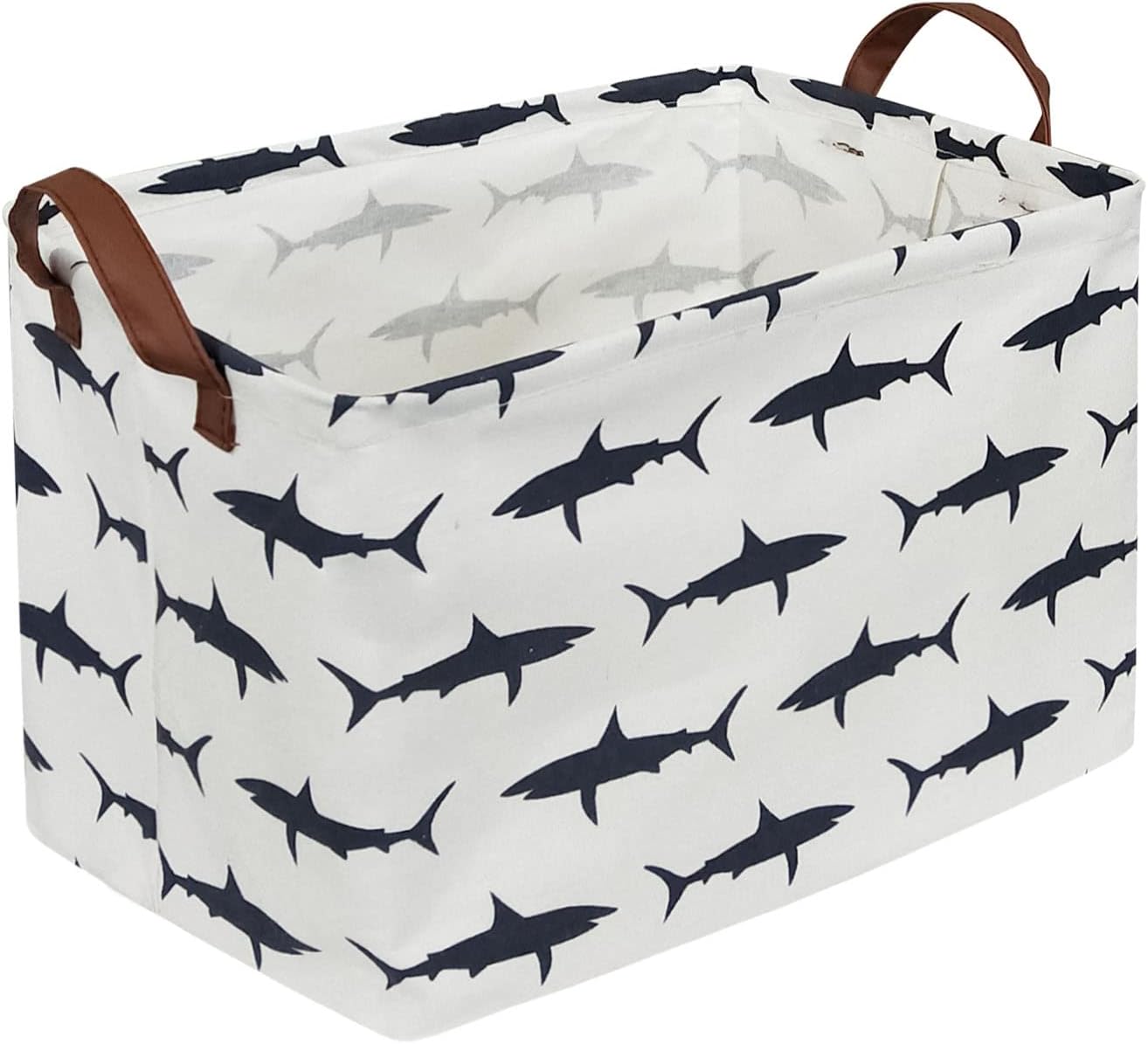Rectangular Storage Basket with Handles, Paw Print
