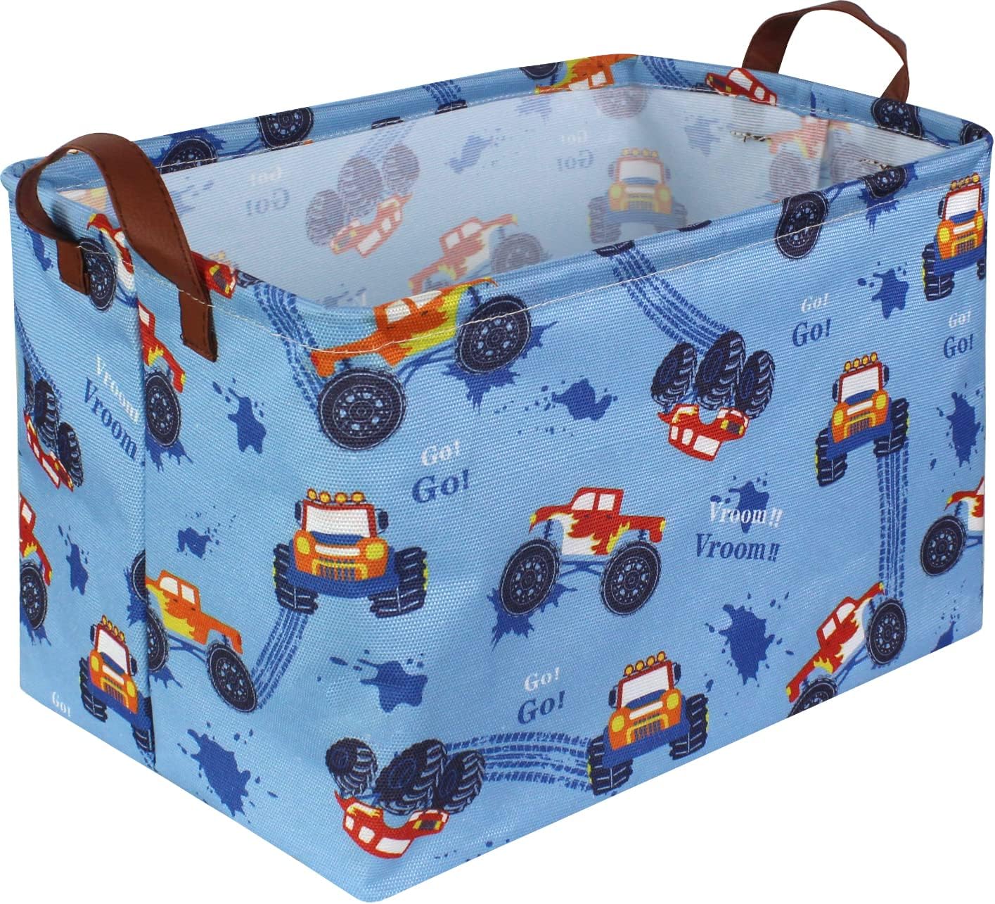 Rectangular Storage Basket with Handles, Paw Print