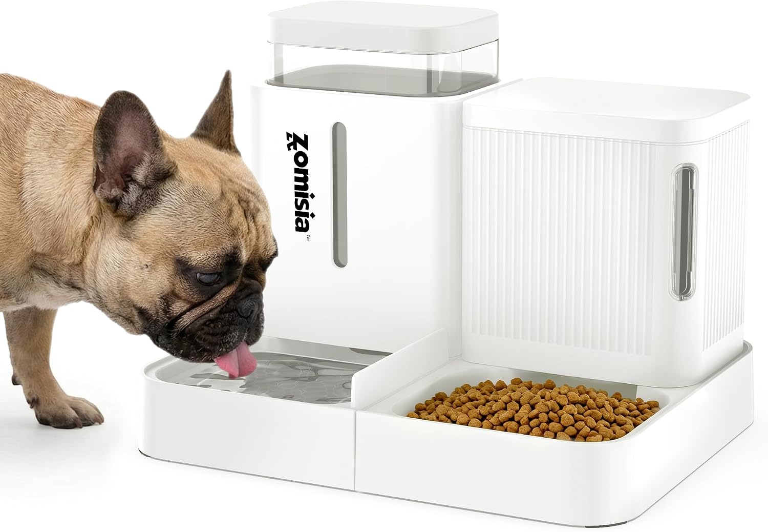 Rotating Gravity Feeder and Water Set, 0.8 Gallon