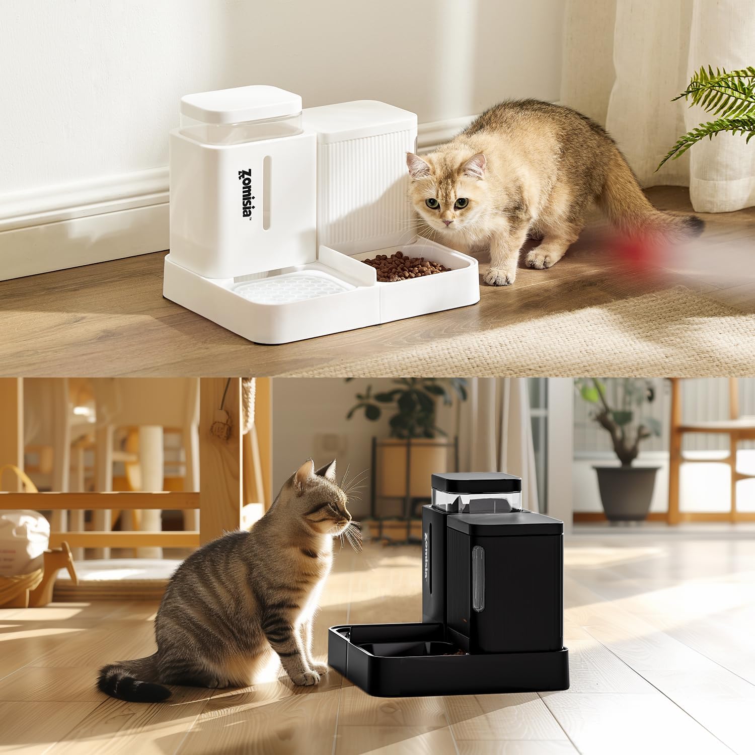 Rotating Gravity Feeder and Water Set, 0.8 Gallon