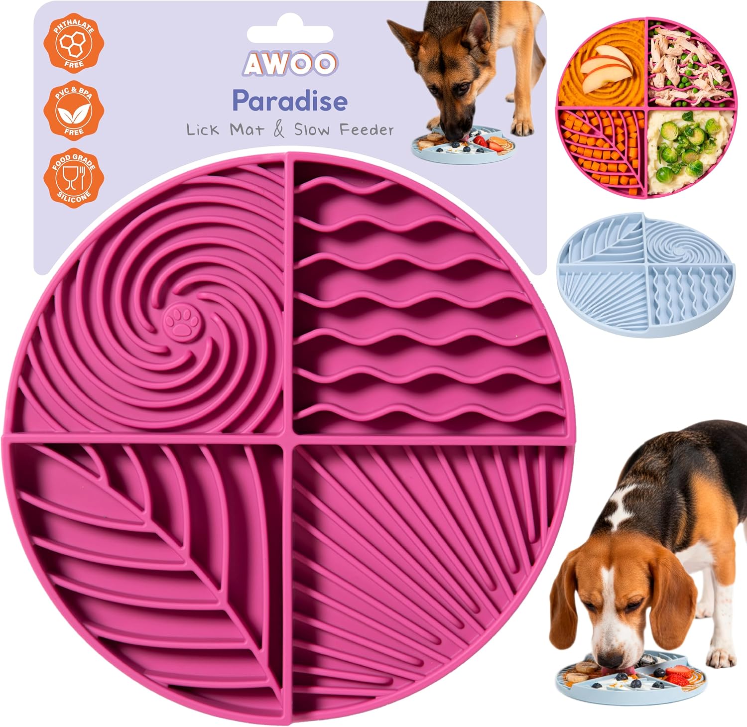 Silicone Lick Mat with Suction Cups