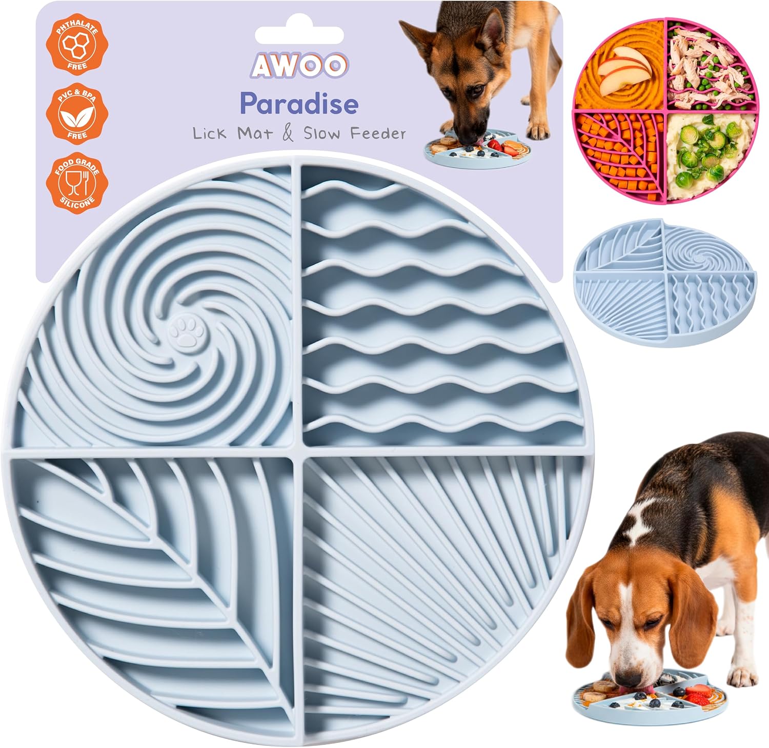 Silicone Lick Mat with Suction Cups