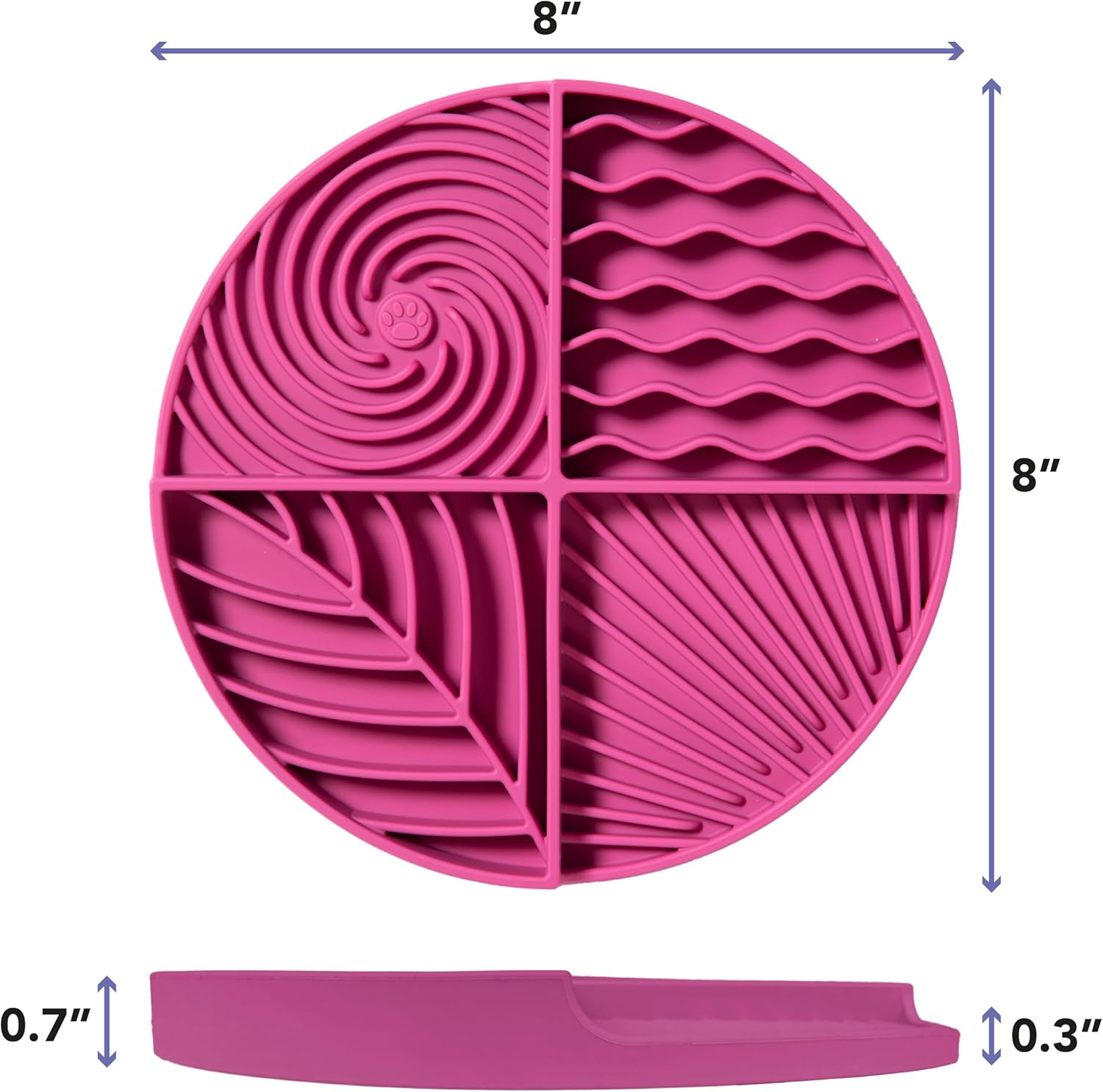 Silicone Lick Mat with Suction Cups