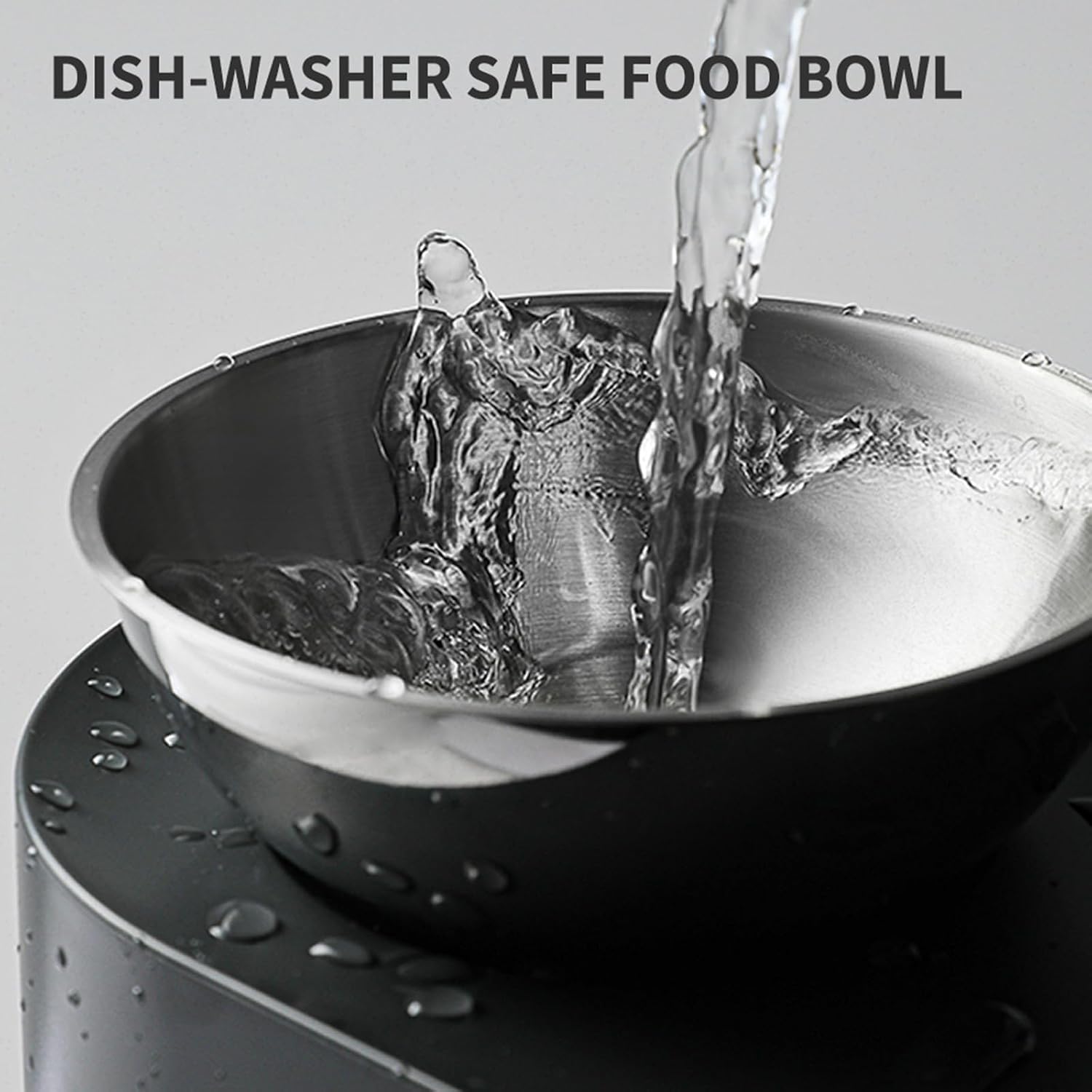 Tilted Stainless Steel Elevated Bowls, 15 Degree